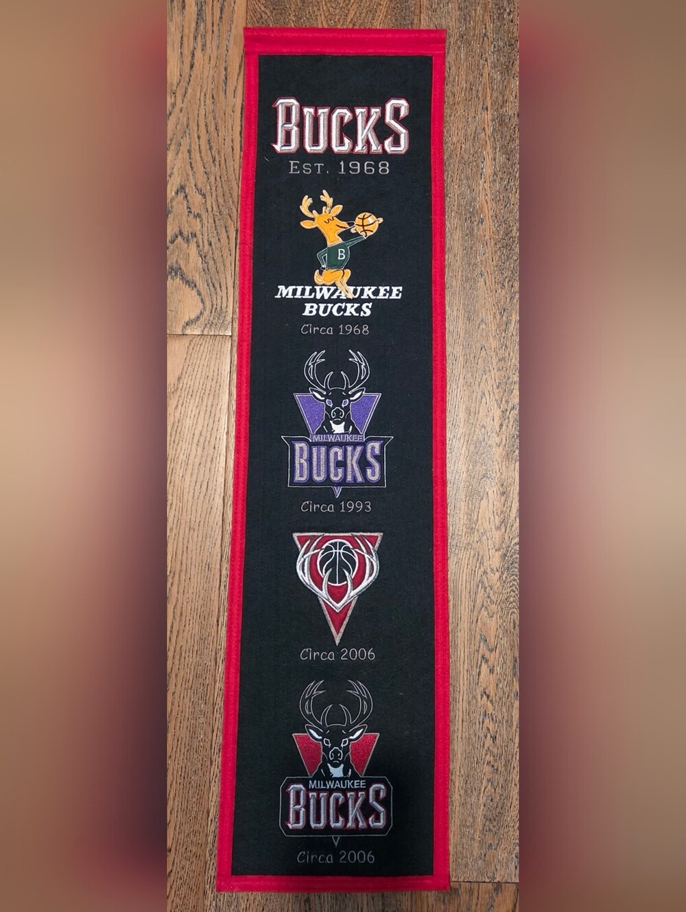 Winning Streak - NBA - Milwaukee Bucks - 1968-2006 - Banner / Pennant